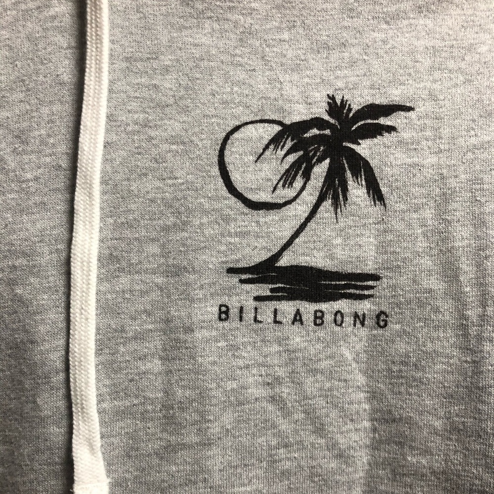 Billabong grey palm hoodie women’s- size S - Picture 4 of 6